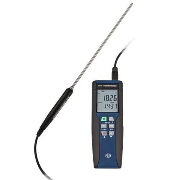 Pce Instruments Digital Precision Thermometer, 1-Channel Temperature Recorder PCE-HPT 1